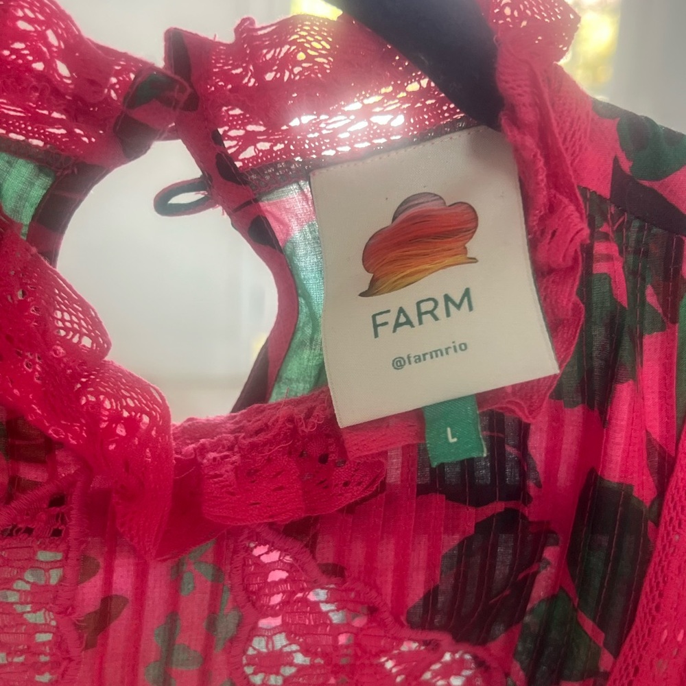 Farm Rio Floral Yard Women's Top - Picture 3 of 3